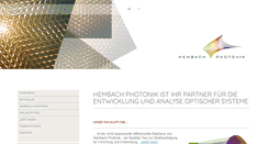 Desktop Screenshot of hembach-photonik.de